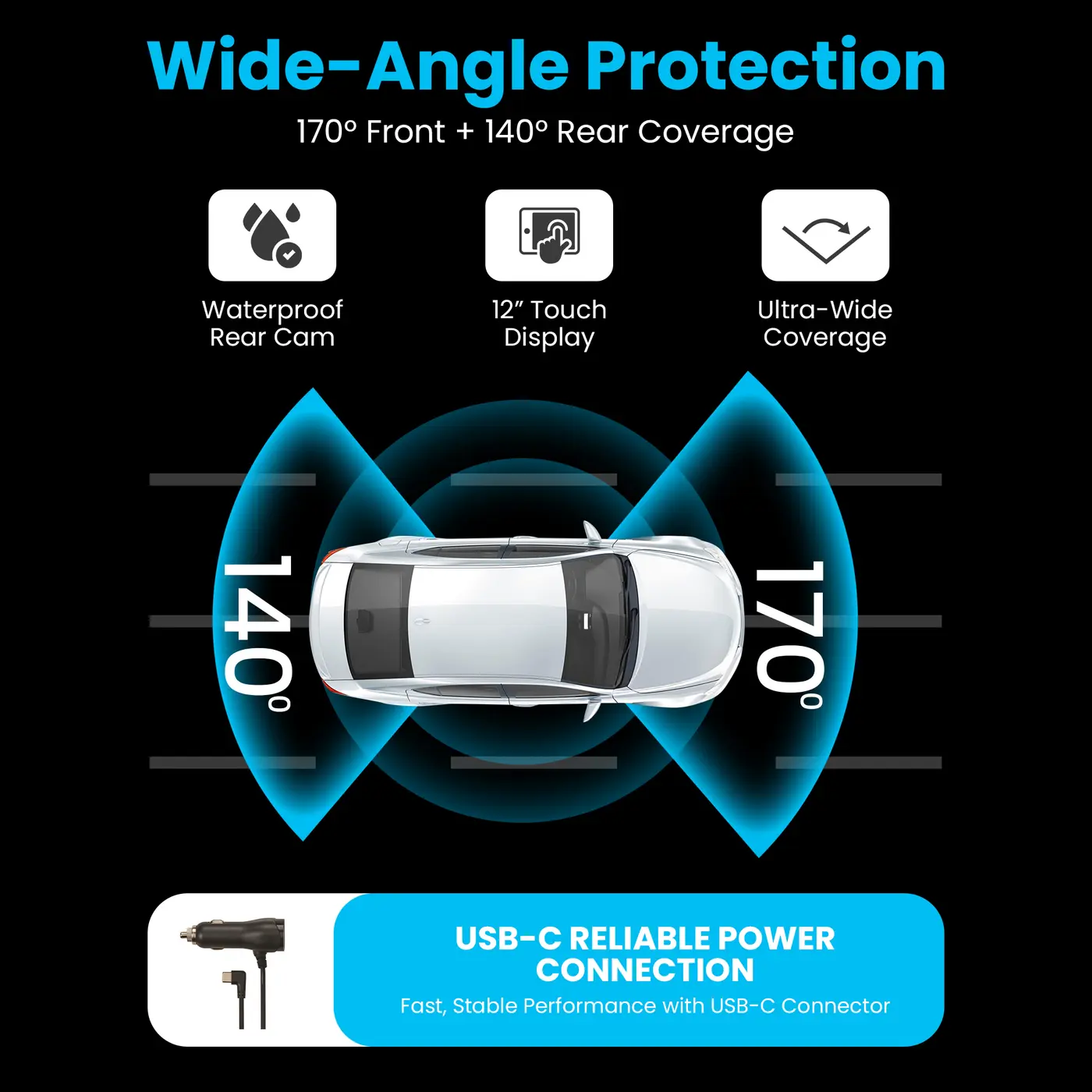 HS-12 4K Mirror Dash Cam - Image 4
